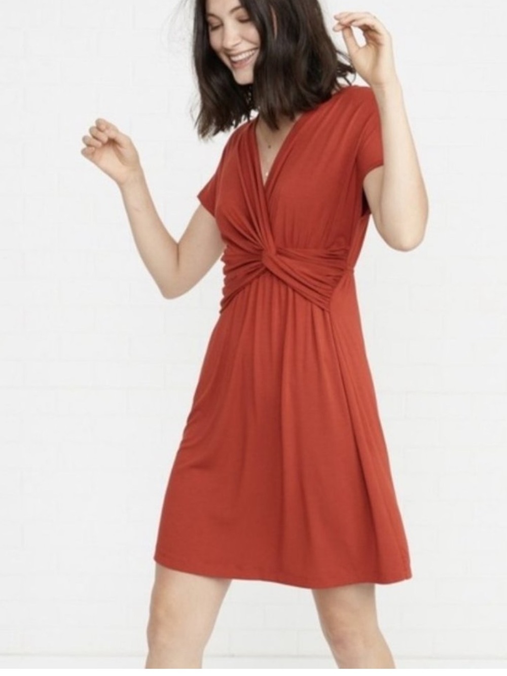 Amour Vert Red Dress Vivette Dress